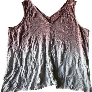 Women ANA Size XXL Red And Cream Color Sleeveless Top - 1185